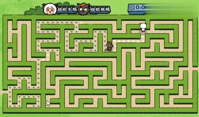 彩虹小马的欢乐王国喜羊羊和灰太狼比赛走迷宫你要帮助谁呢