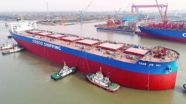 世界上最大的矿砂船,可承载50万吨铁矿石,美国:技术共享下