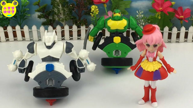 巴啦啦小魔仙玩魔幻陀螺白角犀变形玩具