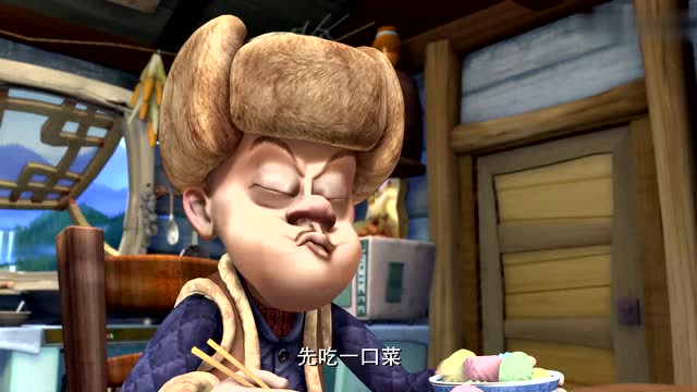 熊出没:光头强回家发现肥波偷吃棉花