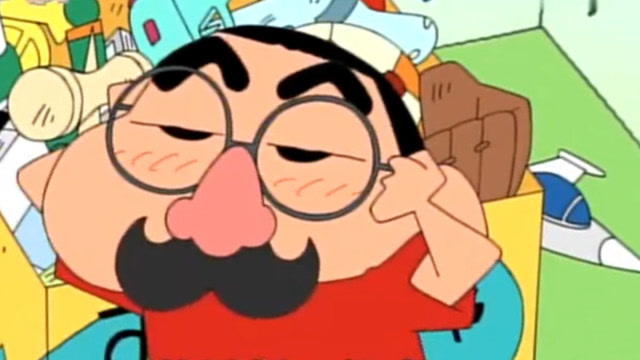 蜡笔小新:这就是小新以后的样子,长胡子的样子还是很帅的嘛!