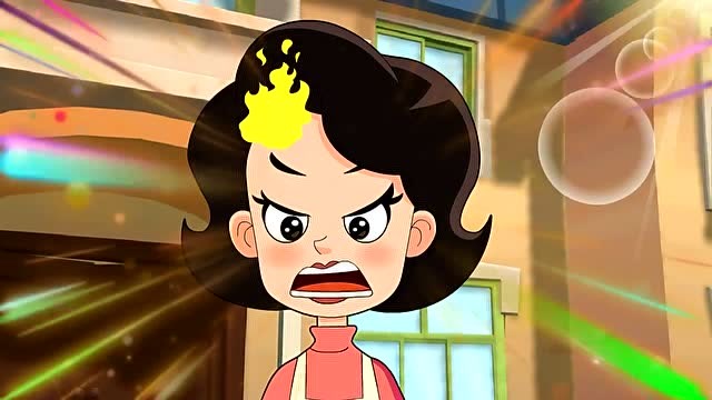 大头儿子没按购物单买菜钱包也落在家门口围裙妈妈很生气