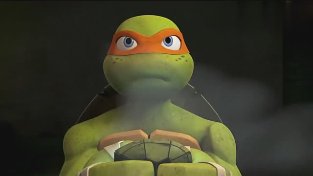 忍者龟:米开玩手机游戏玩到癫狂,吃个披萨还能加这么多戏