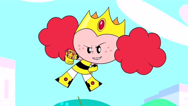 新飞天小女警:小女警们不同意多金公主加入团队,启动了怪兽攻击!