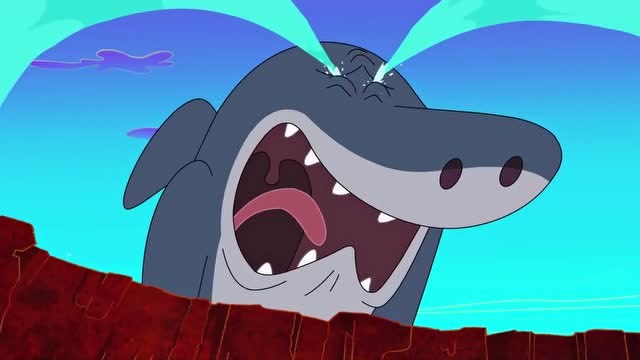 鲨鱼哥和美人鱼鲨鱼哥的戒指掉进了火山鲨鱼哥崩溃大哭