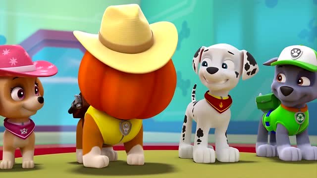 汪汪队立大功全集:小利戴上了南瓜帽子,真酷啊