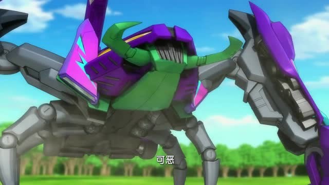 爆裂飞车:光明战士风暴猎鹰拿到风纹纹章镜片后爆裂变形救下飞轮