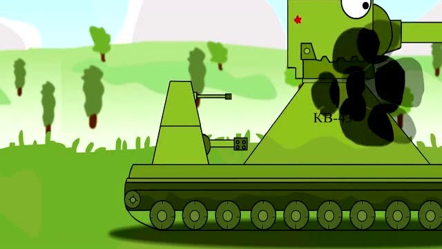 坦克世界搞笑动漫:kv43登场!战争网游