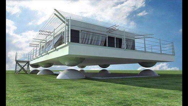 美国发明磁悬浮房子,受到震动时,可以被隔离在空中90秒左右