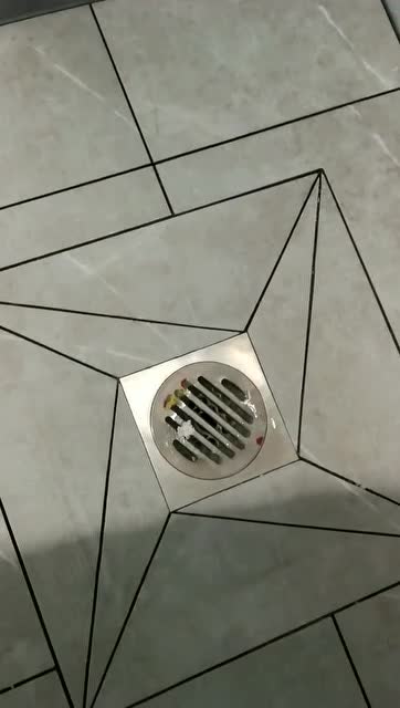 金水装饰大风车地漏工艺标准,流水试验