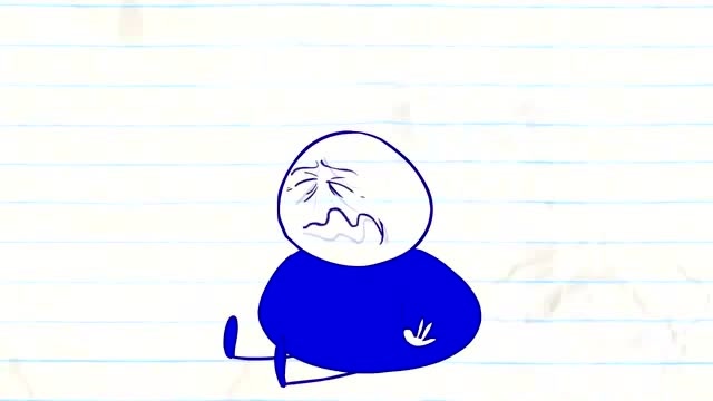 搞笑铅笔画小人:找到打嗝同伴的铅笔人,被辣到眼睛撒腿就跑