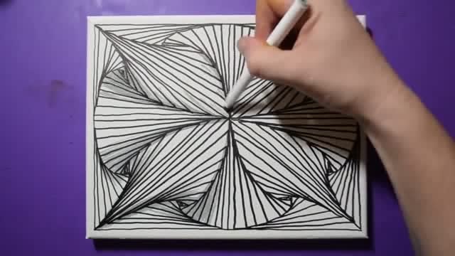 让人眼花缭乱的创意曲线,当中的绘画规律你看懂了吗