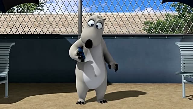 倒霉熊:原来是一滴都没有了才给倒霉熊,人家生气了