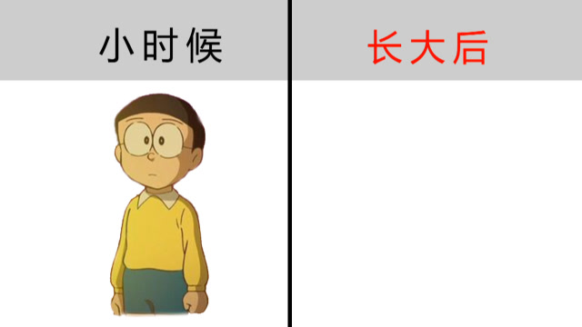 《哆啦a梦》大雄长大后的样子,太"迷人"了!哈哈