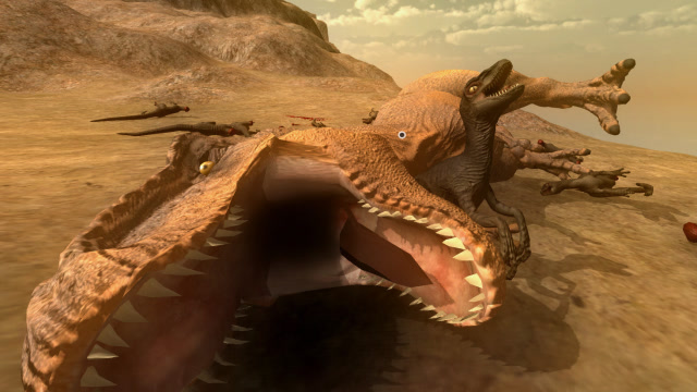 20只迅猛龙能猎杀一头霸王龙吗,战况真是太激烈了,野兽战斗模拟器