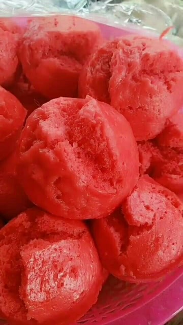 红色的馒头好漂亮