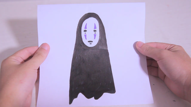 揭秘《千与千寻》无脸男的真面目,手工创意展示,颠覆想象的漫画