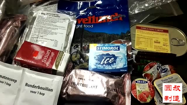 军粮试吃:荷兰陆军口粮土豆炖牛肉,辣椒肉酱,金枪鱼