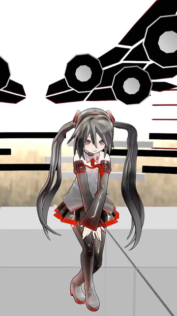 初音未来亚种杂音小姐姐双马尾少女