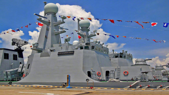 缅甸国产护卫舰,满满的中国风,就连发射装置都类似我国!