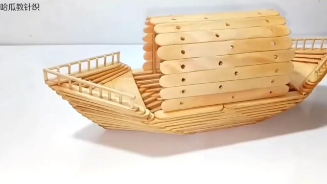最简单的木船制作方法图片