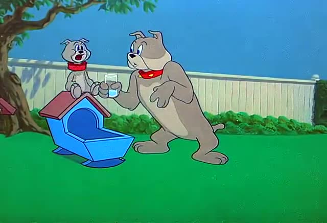 猫和老鼠小狗狗一直打嗝大狗想办法治好它