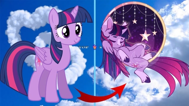 创意小马宝莉,给紫悦和柔柔做一个梦里的仙境吊篮,实在是太梦幻