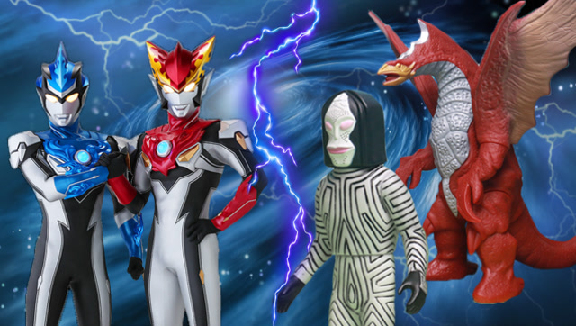 毛毛的玩具屋 罗索布鲁合体变身罗布奥特曼战斗 凯撒贝利亚觊觎光之国