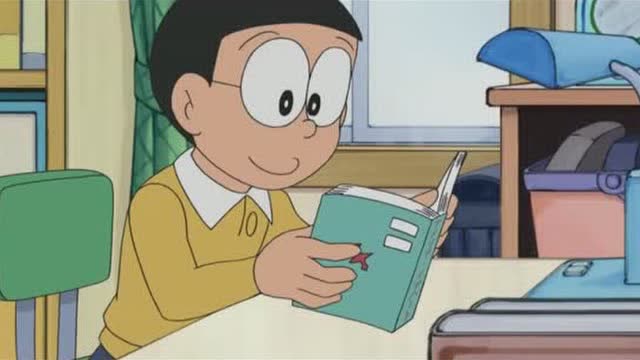 大雄在看书,老是被苍蝇打扰,不慌我们有迷你飞机!