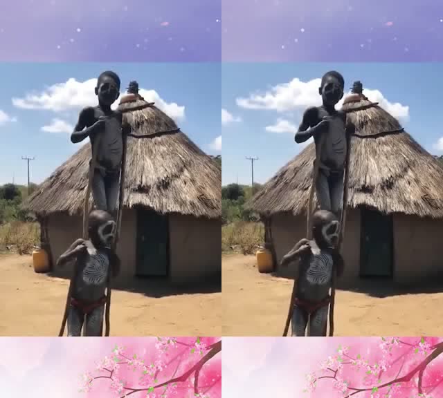 见识一下,原始部落8岁就是王者的小孩,眼前这一幕,不得不服