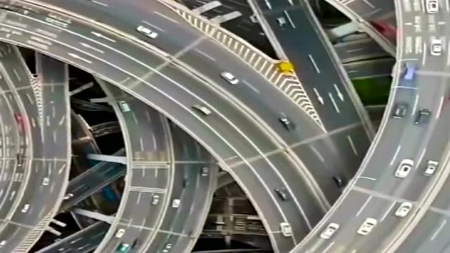 漩涡式的立交桥,只有中国有,厉害了我的国!