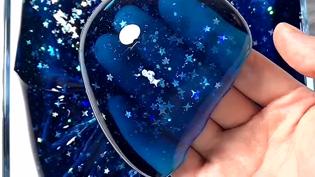 星空蓝起泡胶,好梦幻的泥!
