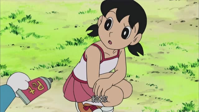 哆啦a梦:哆啦a梦分享宠物乳膏给静香