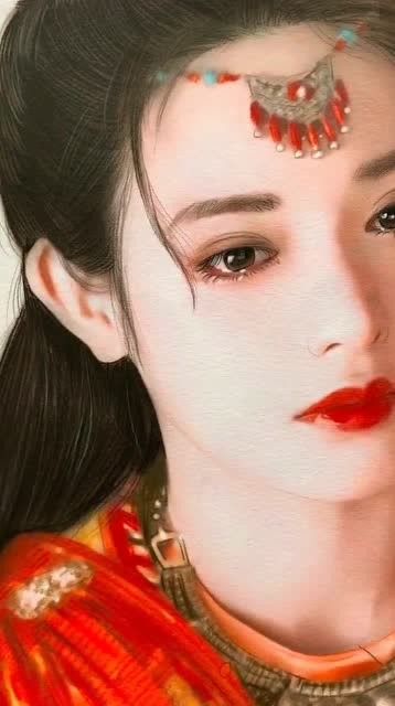 牛人手绘东宫里的小枫,这画得也太漂亮了,实在太厉害了!