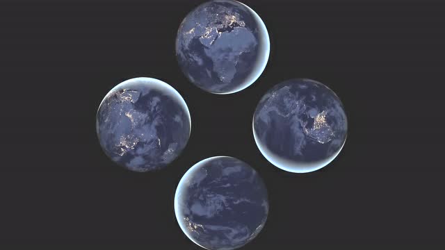 地球投影方式图片