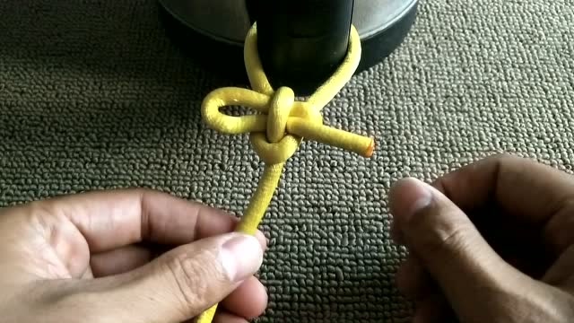 牧童结的一种简单快速打法,掌握其中一个小窍门你也可以轻松学会