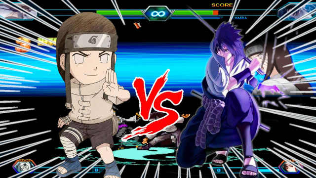 死神vs火影:天才之战!宁次对战佐助