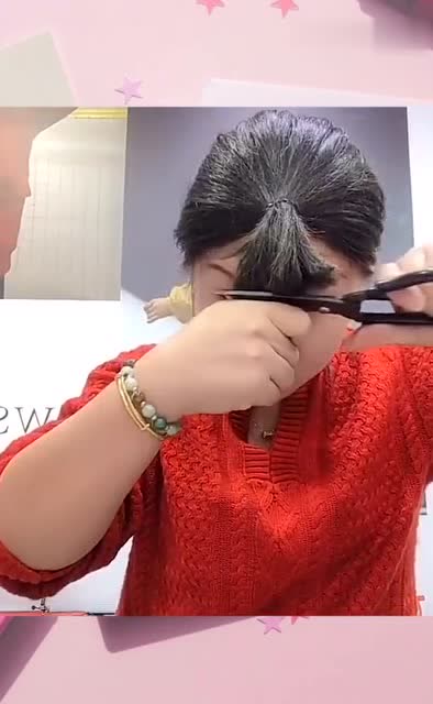 在家自己剪头发,自己在家如何剪短发_大山谷图库
