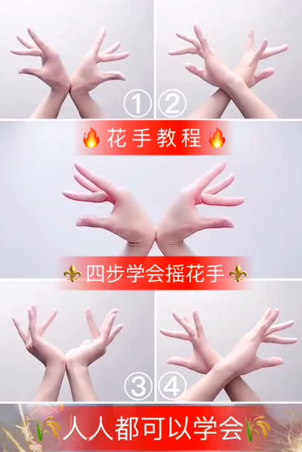 花手慢动作分解教程教你史上最酷花手你一定能学会