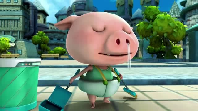 猪猪侠之幸福救援队:小呆呆的愿望是打扫整座城市,他一直坚持到了现在