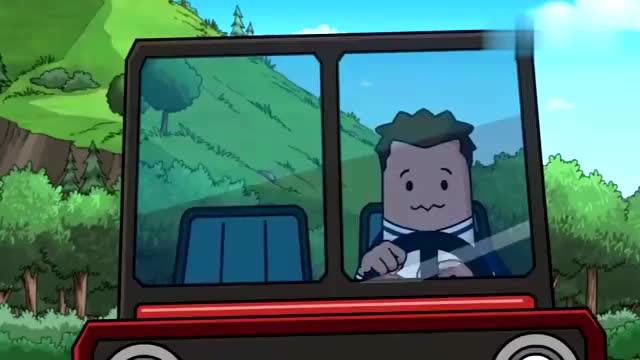 车神瓦特开车,谁知车后竟钻出一个人,车神颜面尽失.