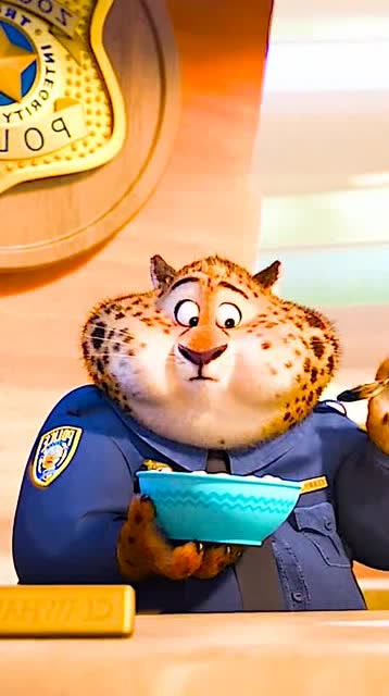 动物也疯狂:呆呆萌萌豹子警官,简直特可爱到爆