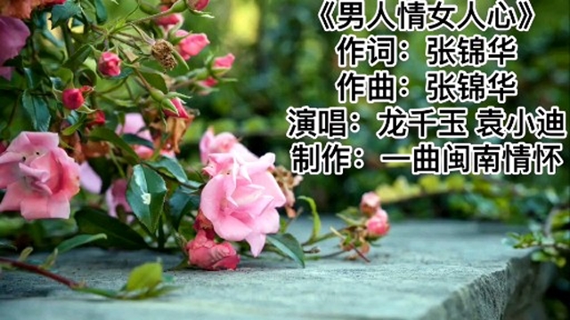 龙千玉,袁小迪经典闽南情歌对唱:《男人情女人心》