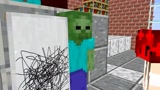 Minecraft动画：Him遇到了一个女孩，带回了怪物学校！