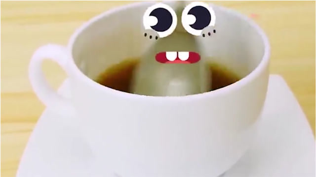 表情动画,勺子有点难受吗?