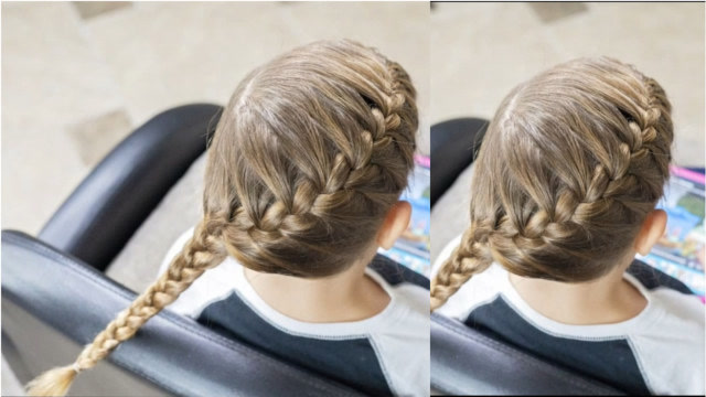 儿童编发:精美时尚的小女孩蜈蚣辫教程,可爱的女童辫子发型