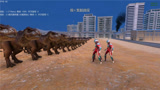 史诗战争模拟器：3个银河奥特曼，挑战1000头霸王龙