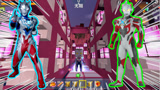 迷你世界：粉色温馨跑酷！我和小伙伴一起比快！