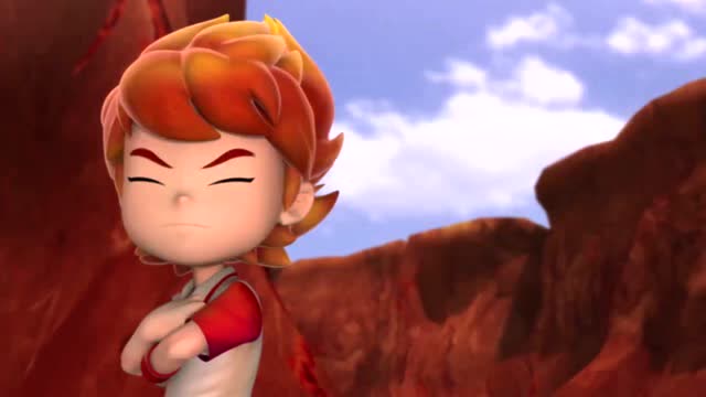 激战奇轮2:烈焰嘲笑小萨怕火,烈焰跳进了熔岩口