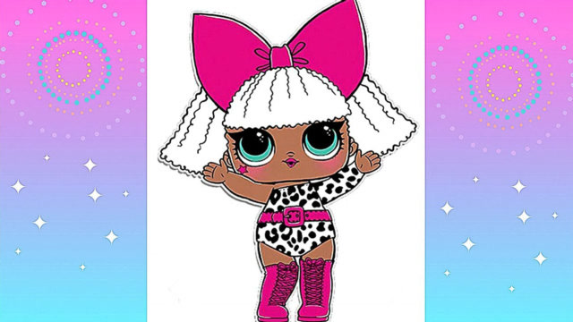 儿童益智亲子画画如何画可爱的惊喜娃娃和涂色